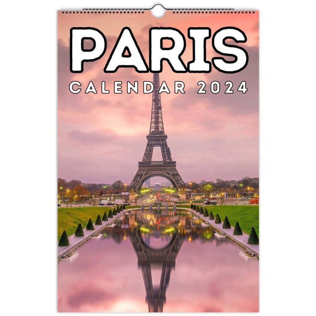 Paris Wall Calendar 2024, Great Gift Idea for Paris City Lovers Etsy