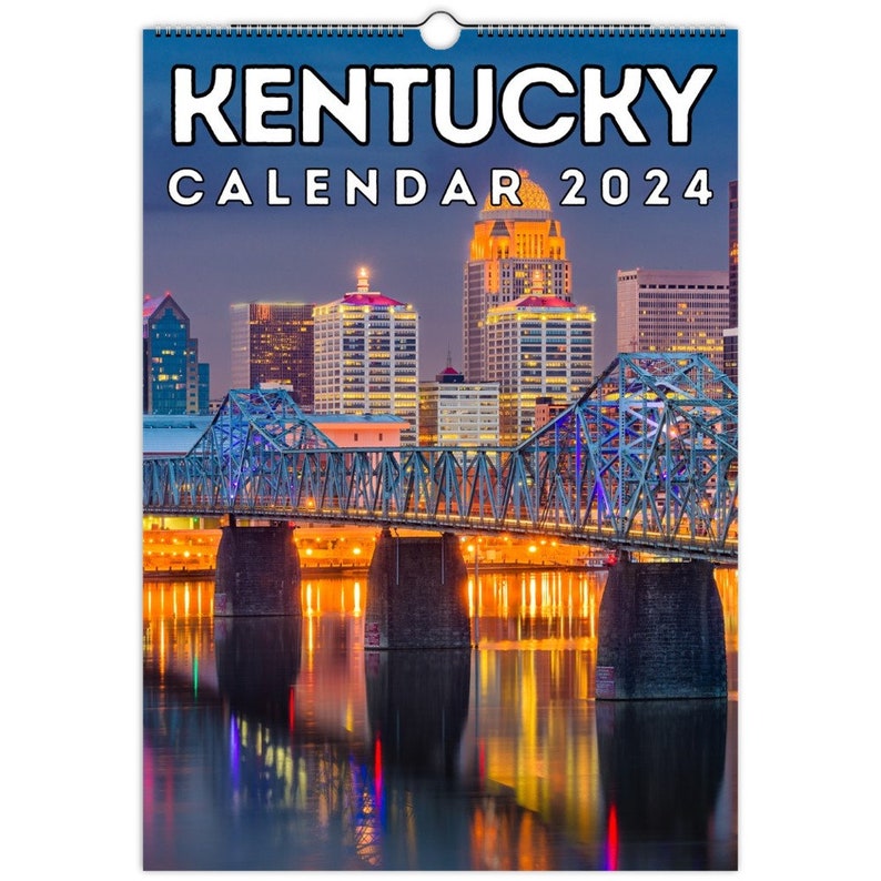Kentucky Wall Calendar 2024, Great Gift Idea for Kentucky State Lovers