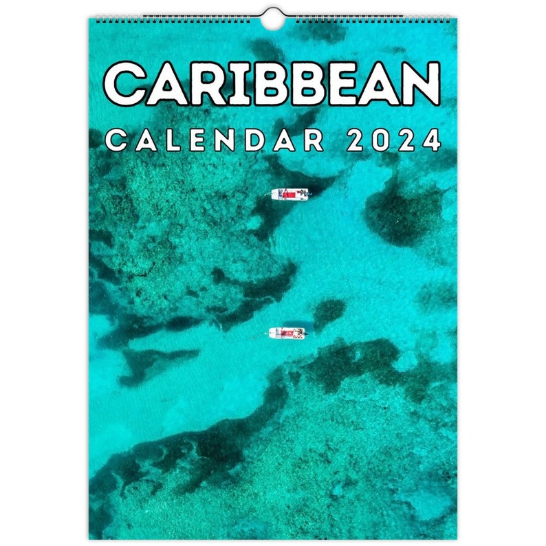 Caribbean Wall Calendar 2024, Cute Gift Idea for the Caribbean Lovers