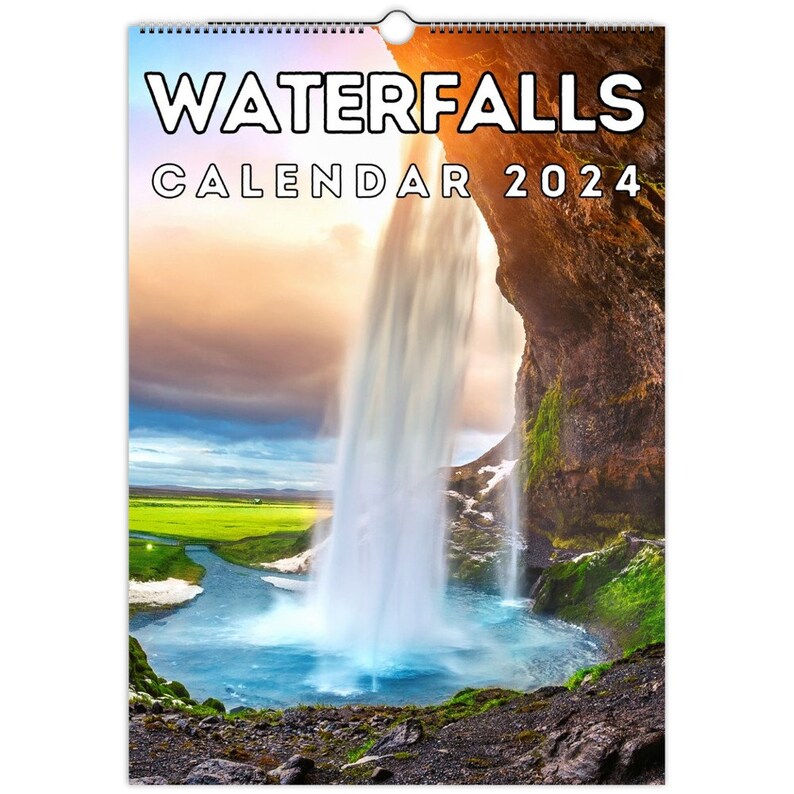Waterfalls Wall Calendar 2025 Waterfall Gift Great Gift Idea Etsy Ireland