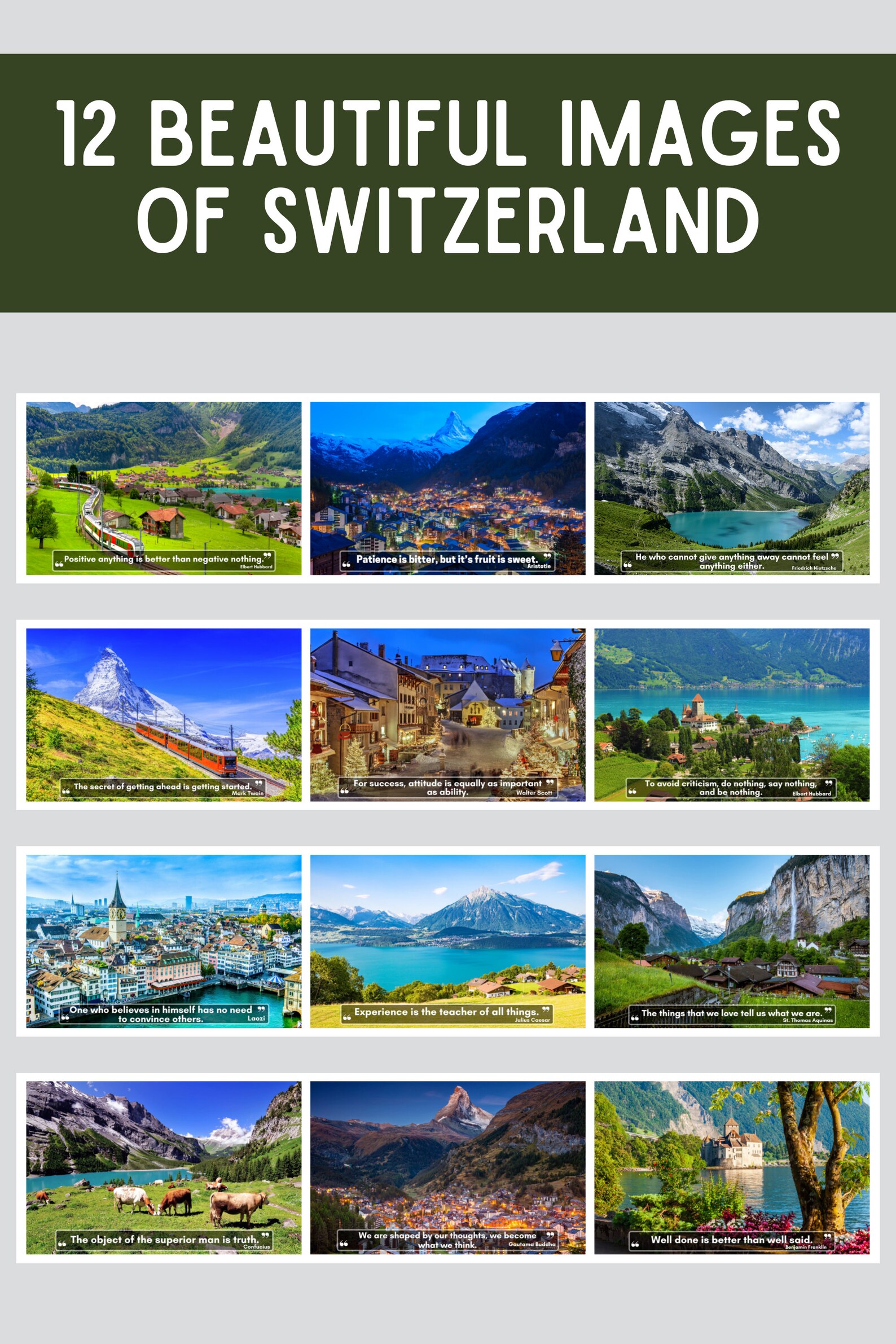 Switzerland Wall Calendar 2025, Great Gift Idea for Switzerland Lovers