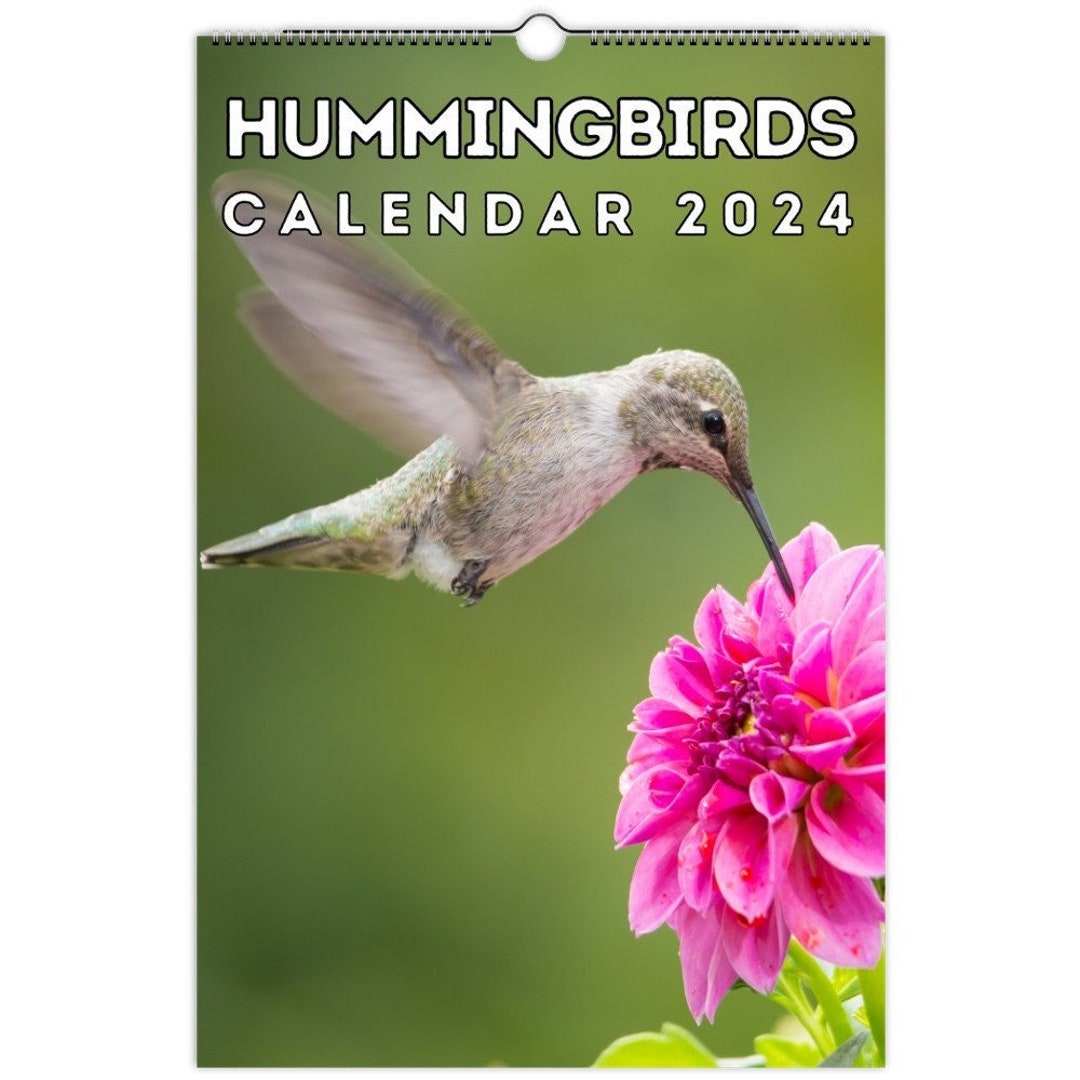 Hummingbirds Wall Calendar 2024, Great Gift Idea for Hummingbird Lovers