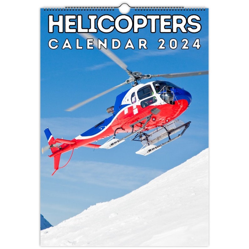 Helicopters Wall Calendar 2024, Great Gift Idea for Helicopter Lovers Etsy Australia