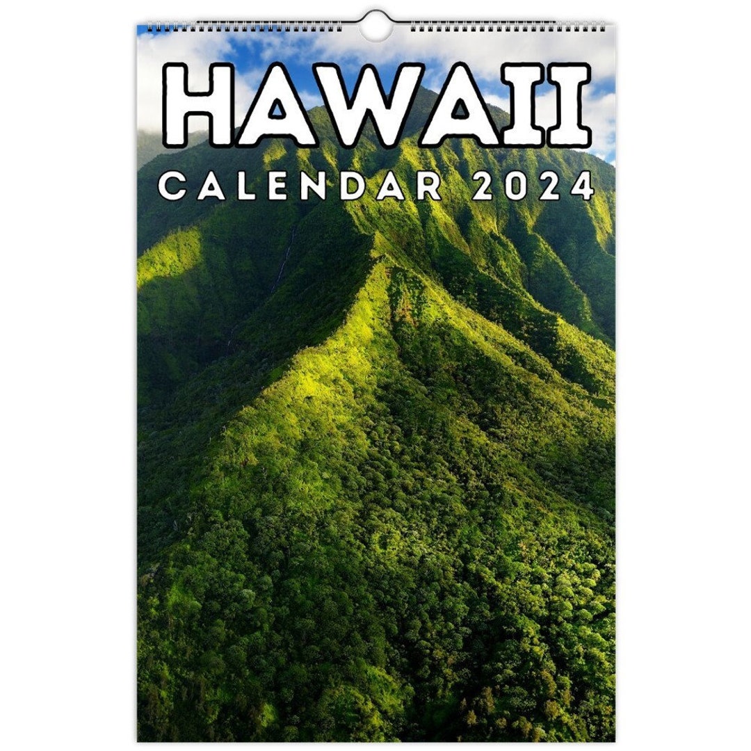 Hawaii Wall Calendar 2024 Cute Gift Idea for Hawaii Lovers Etsy