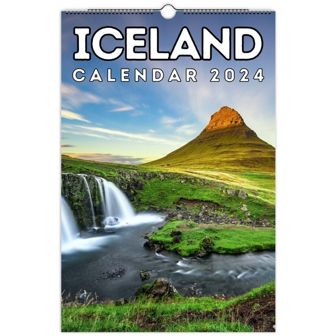 Iceland Wall Calendar 2024 Great Gift Idea for Iceland Etsy