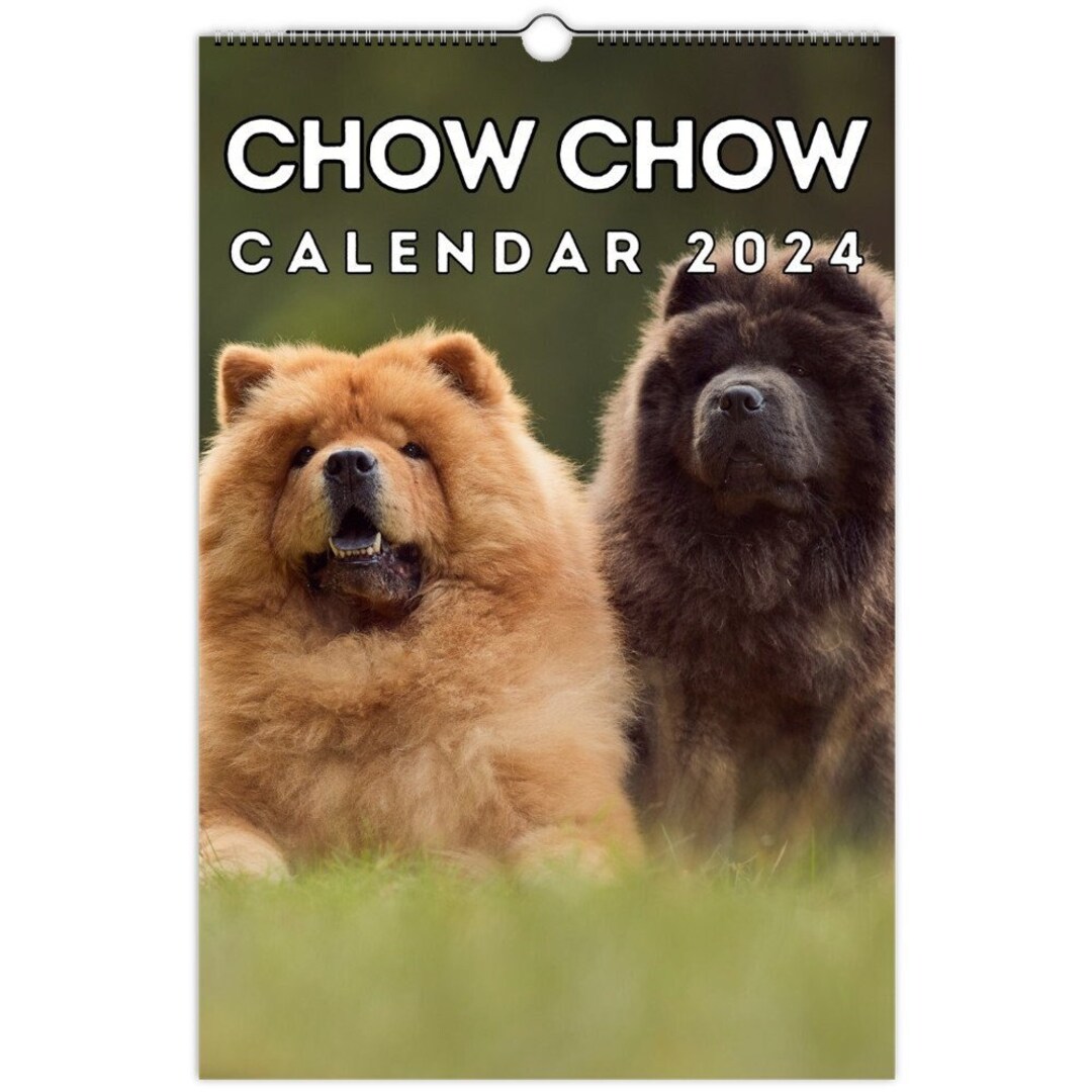 Chow Chow Wall Calendar 2024, Cute Gift Idea for Chow Chow Dog Lovers