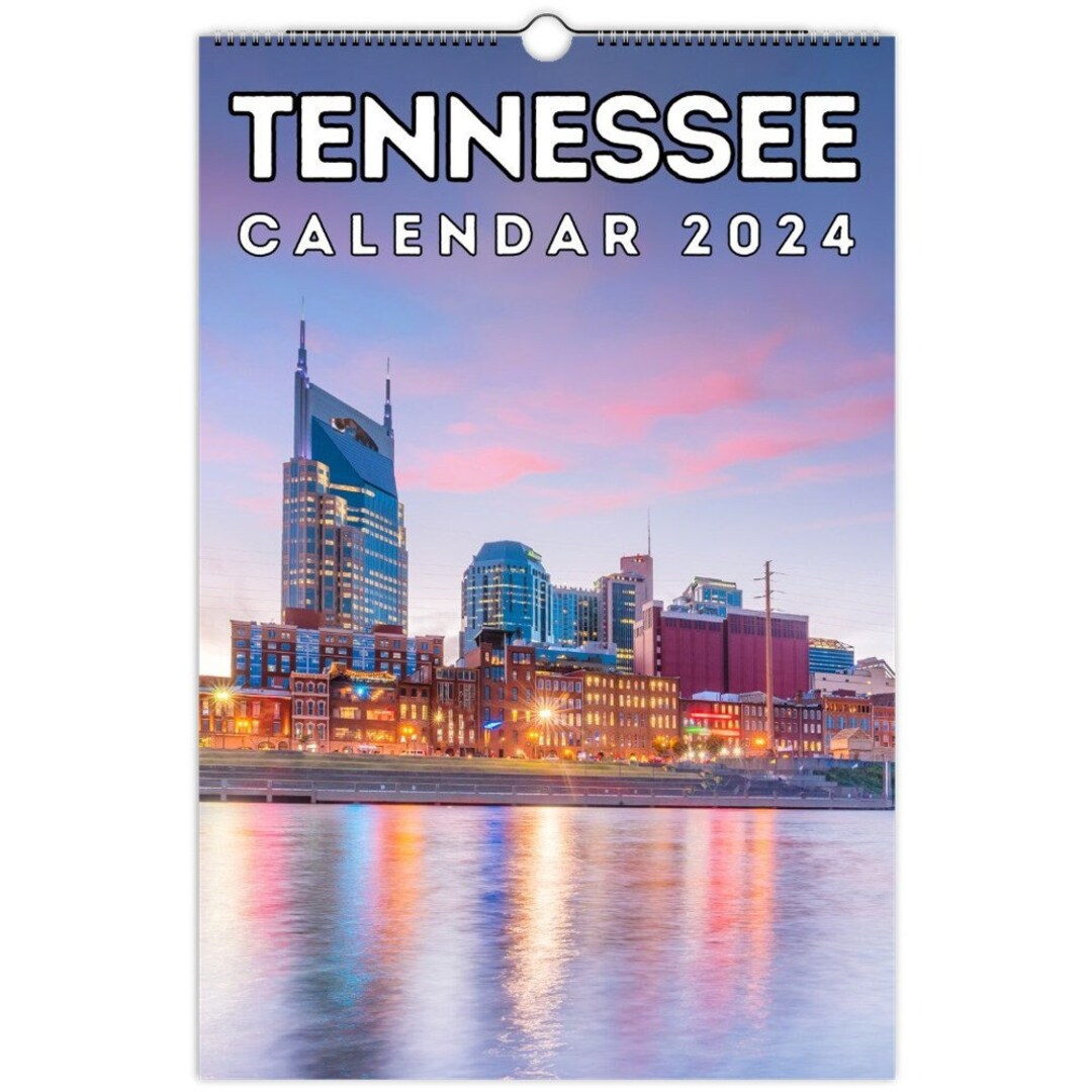 Tennessee Wall Calendar 2024, Great Gift Idea for Tennessee USA Lovers