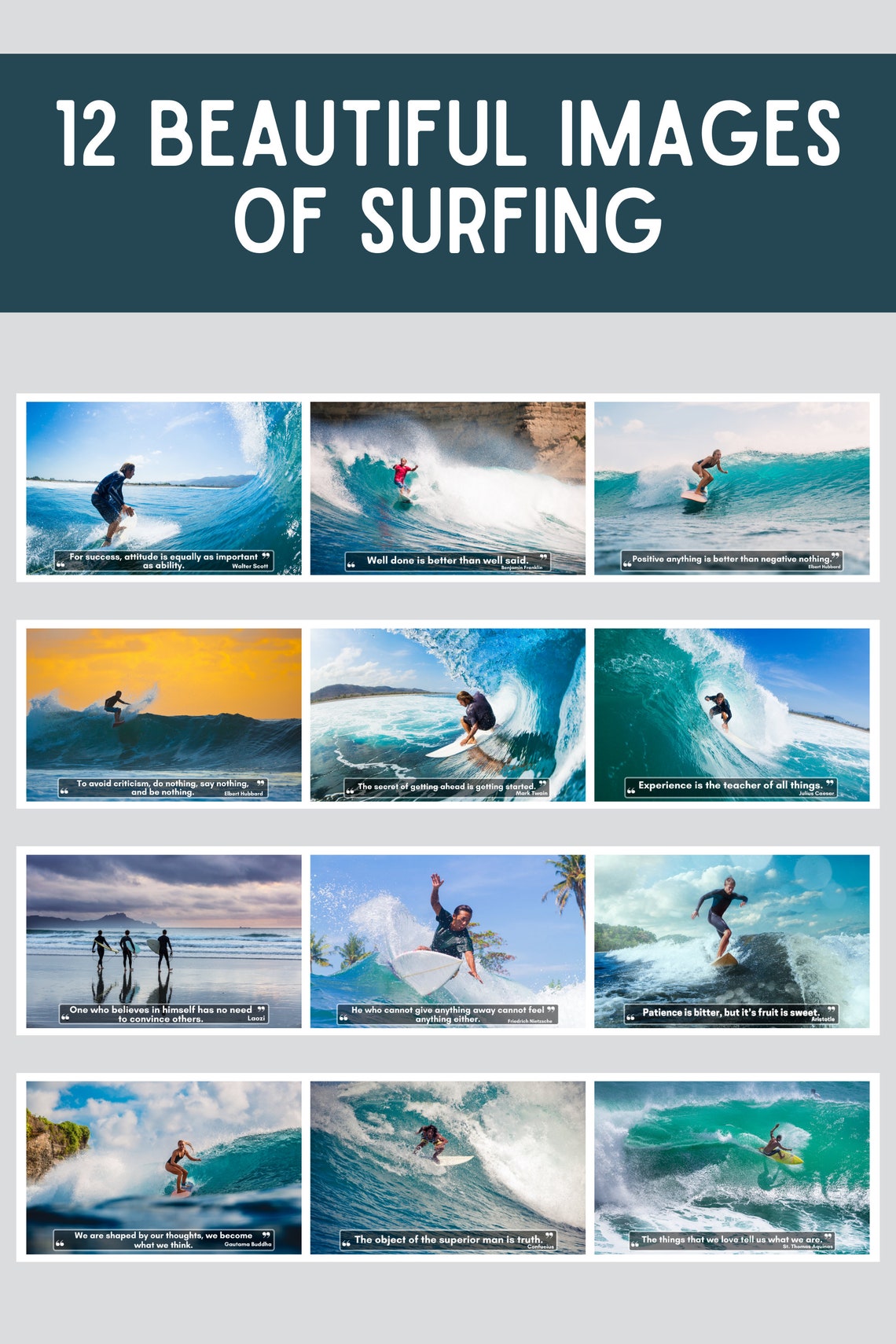 Surfing Wall Calendar 2024, Surfing Gifts, Great Gift Idea for Surfers