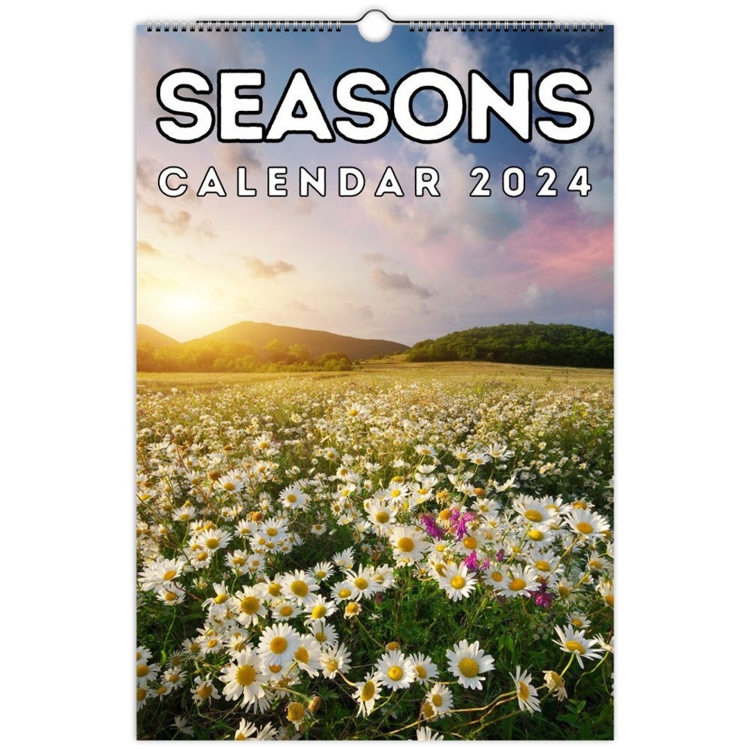 Seasons Wall Calendar 2024, Great Gift Idea for Nature Lovers Etsy