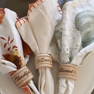Fall napkin rings
