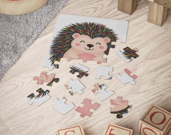 Hedgehog Kids' Puzzle: 30-Piece Educational Game