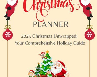2025 Christmas Planner Printable: Holiday Organizer PDF with Gift Tracker