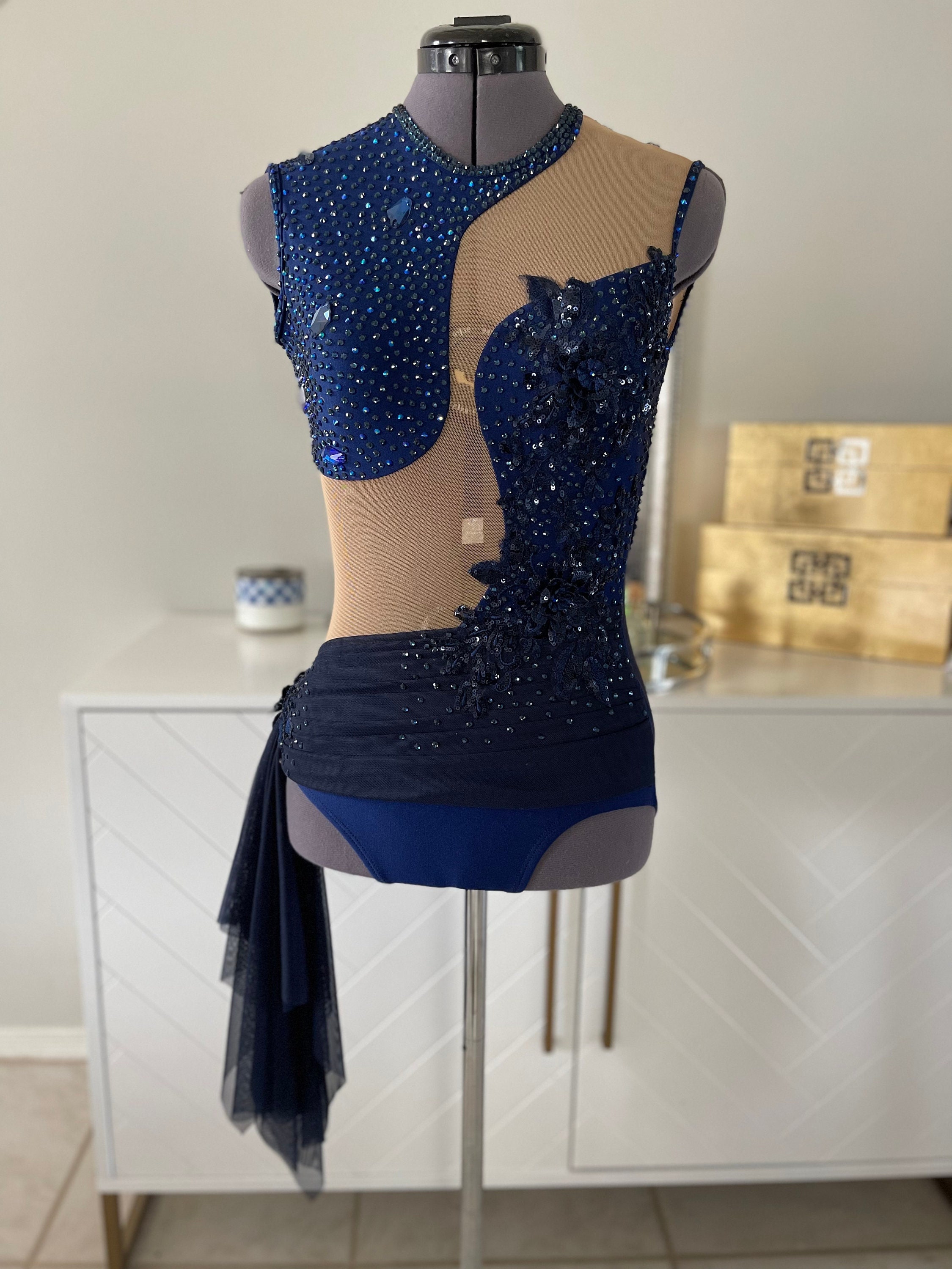 Blue dance costume discount