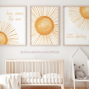 Boho Nursery Decor,Boho Sun Nursery Wall Art,Nursery decor sun, Gender Neutral Nursery,Boho Wall Art,Sun wall art, Boho nursery prints