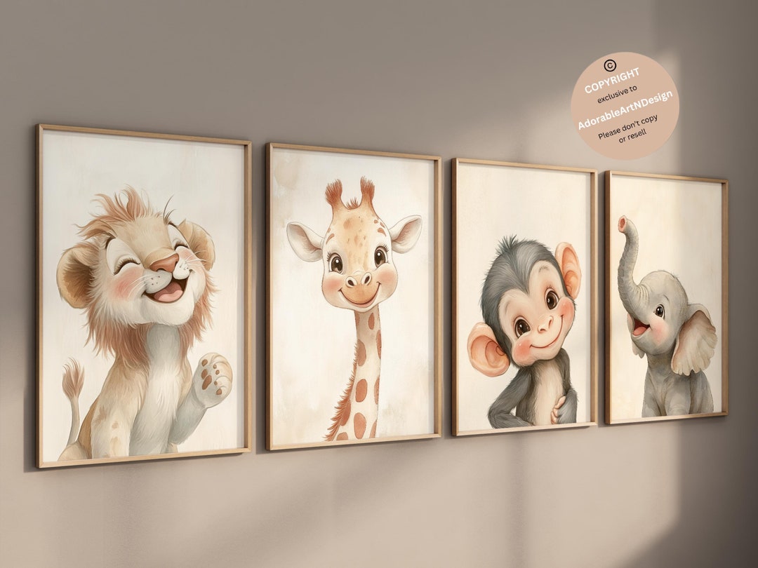 Safari Nursery Decor, Safari Animal Prints, Safari Baby Animals, Jungle ...