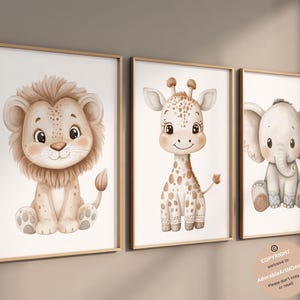 Habitación infantil de animales, habitación infantil de safari, decoración infantil bohemia, estampados de animales de safari, habitación infantil de animales bebés, animales bebés de safari, habitación infantil de la jungla
