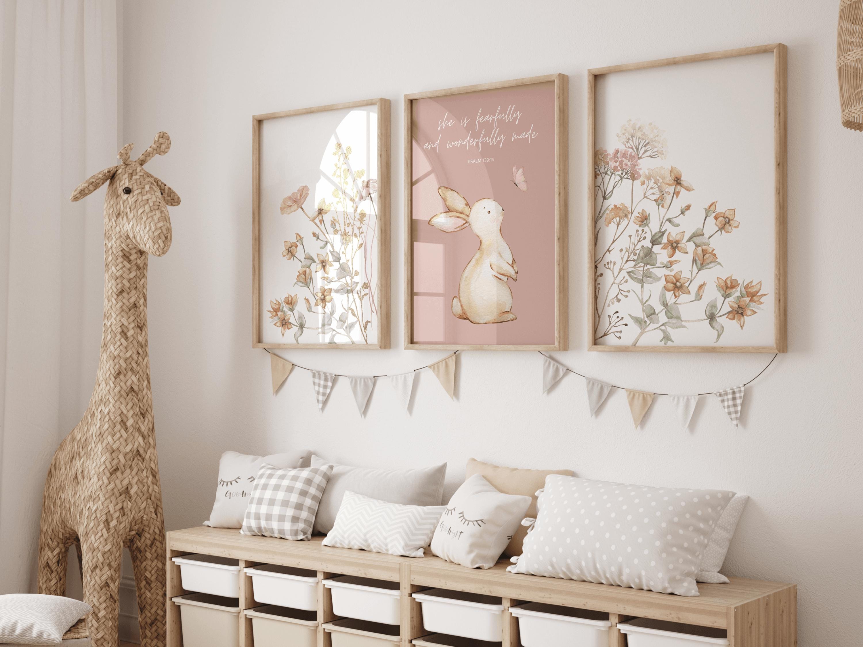 Wildflower Prints, Boho Nursery Wall Art, Wildflower Nursery Decor ...