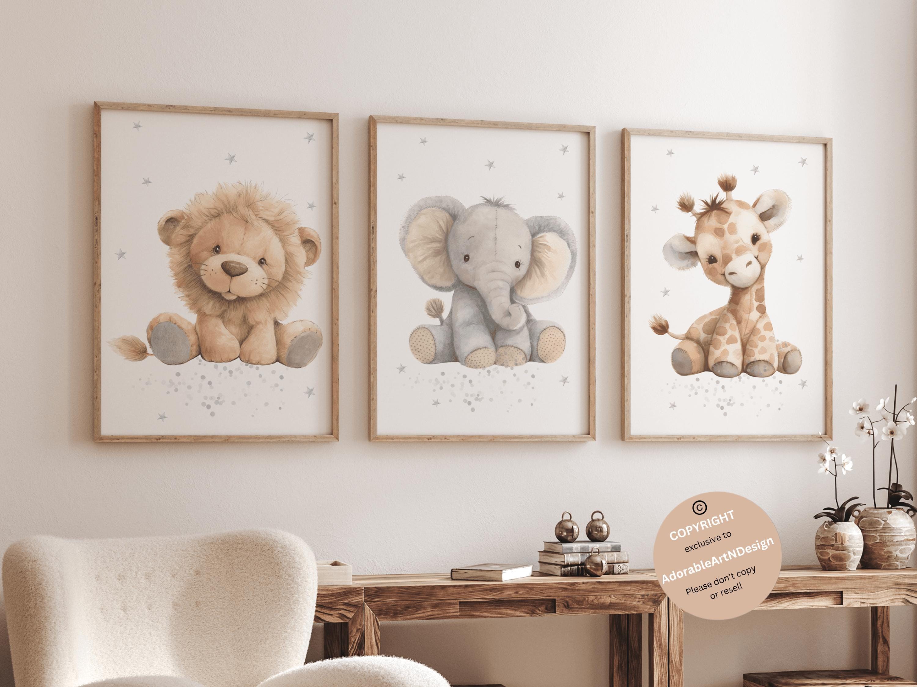 Animal Prints, Nursery Wall Art, Plush Animals, Baby Animal Prints ...