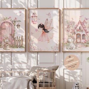 Fairy Nursery Wall Art, Fairy Garden Wall Art, Fairy Art, Set of 3 ...