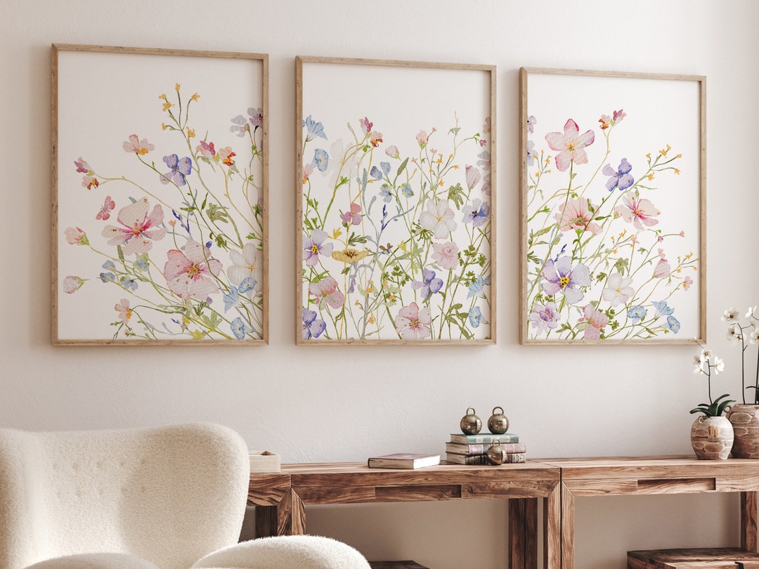 Wildflower Nursery, Boho Nursery Wall Art, Floral Nursery, Girl Nursery ...