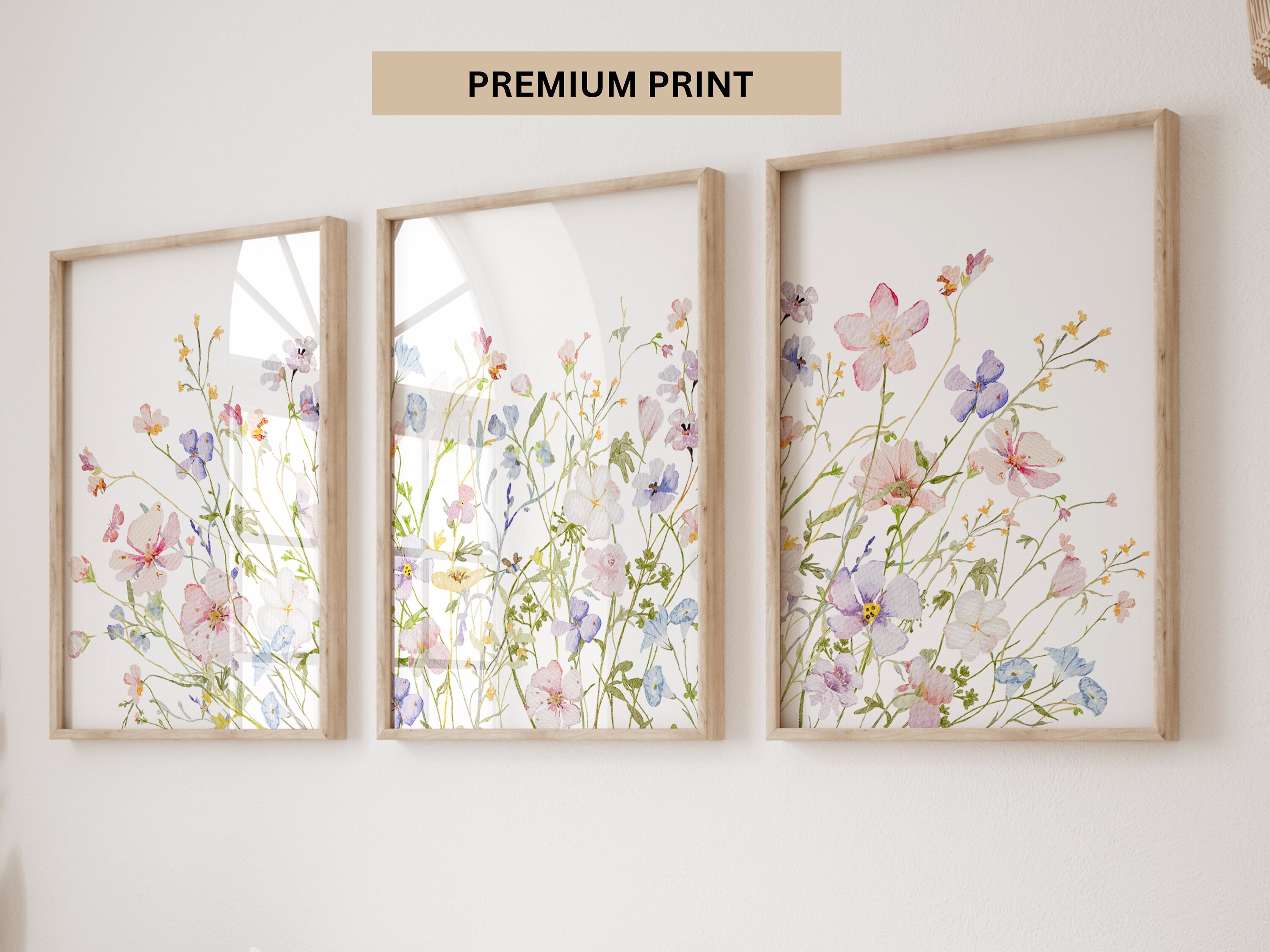 Wildflower Nursery, Boho Nursery Wall Art, Floral Nursery, Girl Nursery ...