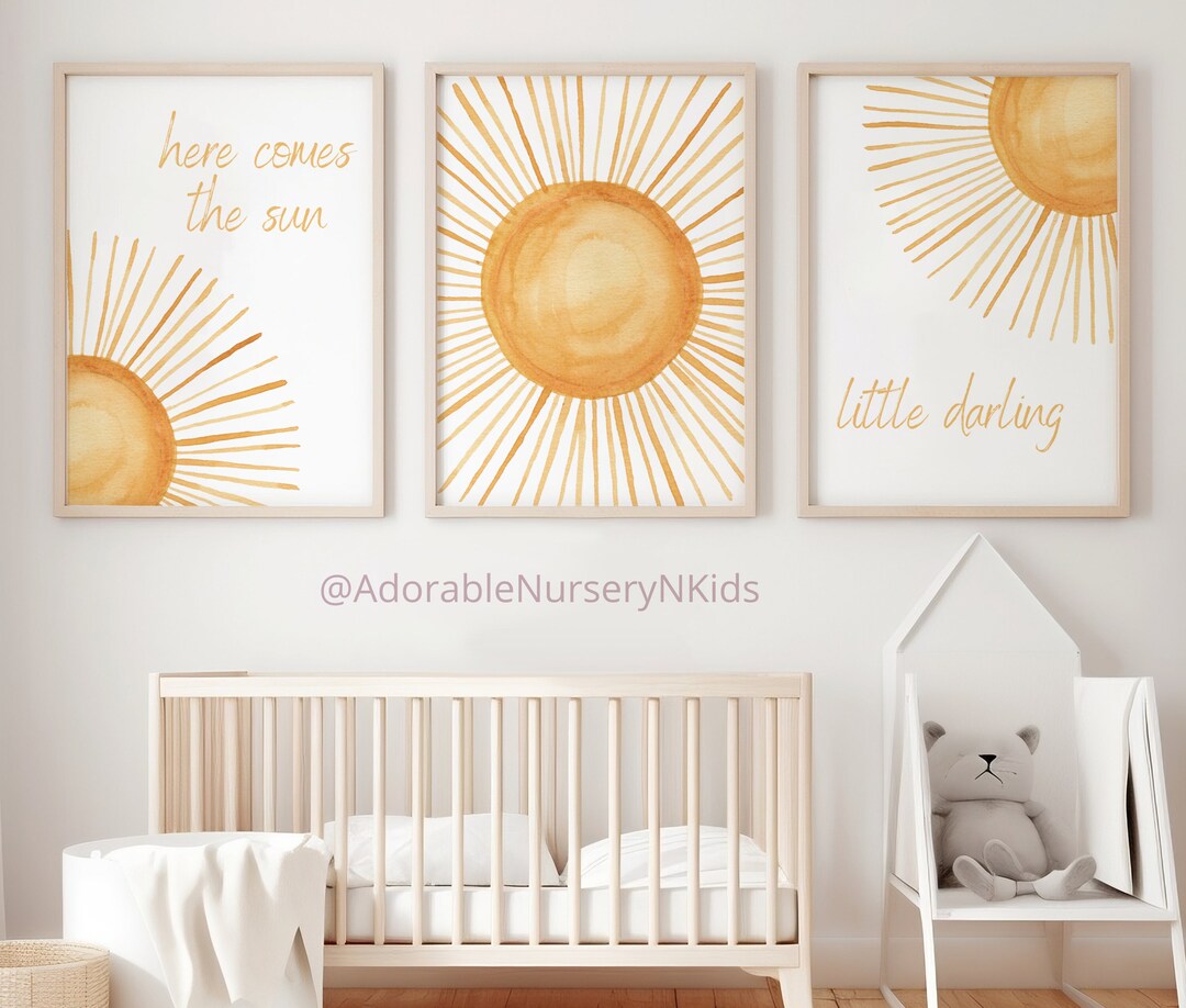 Boho Nursery Decorboho Sun Nursery Wall Artnursery Decor Etsy