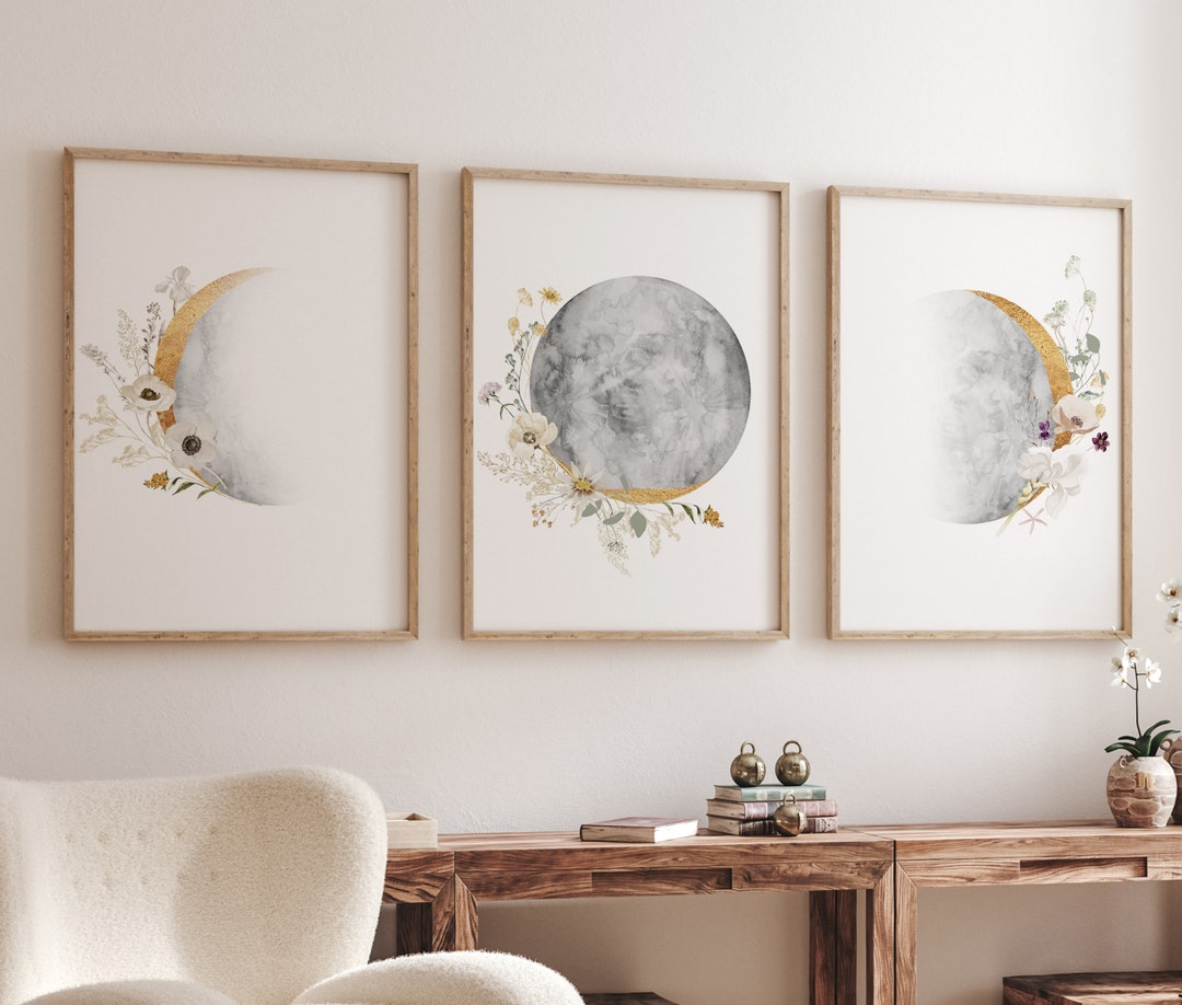 Moon Nursery Print, Moon Nursery Decor, Moon Print, Moon Wall Art, Moon ...
