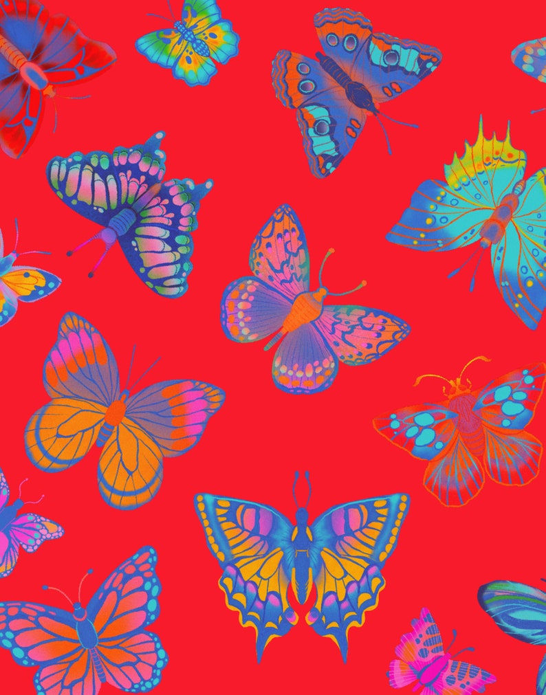 Butterfly Posters Butterfly Art Print Butterfly Wall Art Butterflies Wall Decor Butterfly Art 2