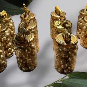 Safari theme favour jars.