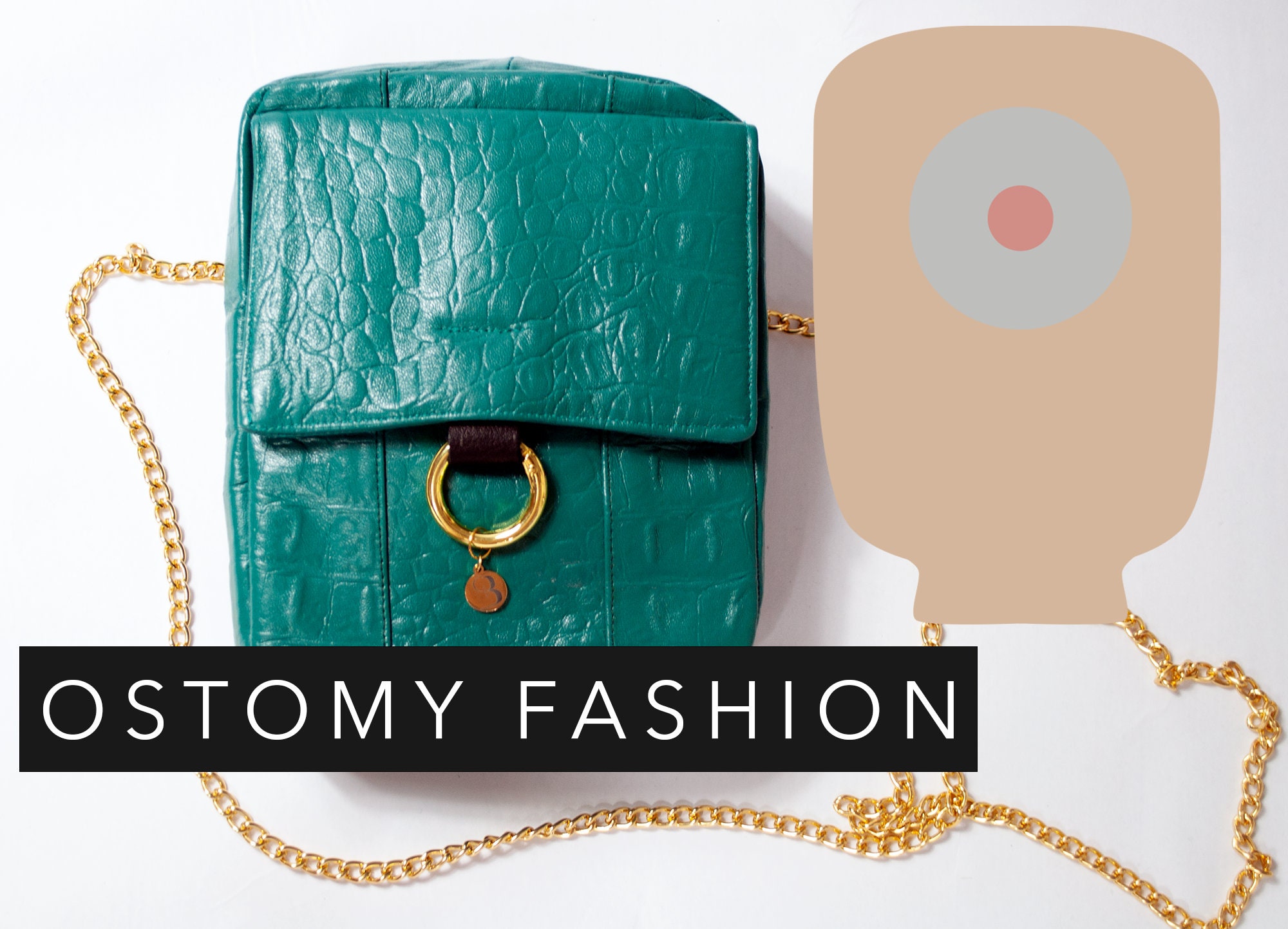 Stoma Stoma Mode Heuptas Leer Groen Gouden Ketting Etsy