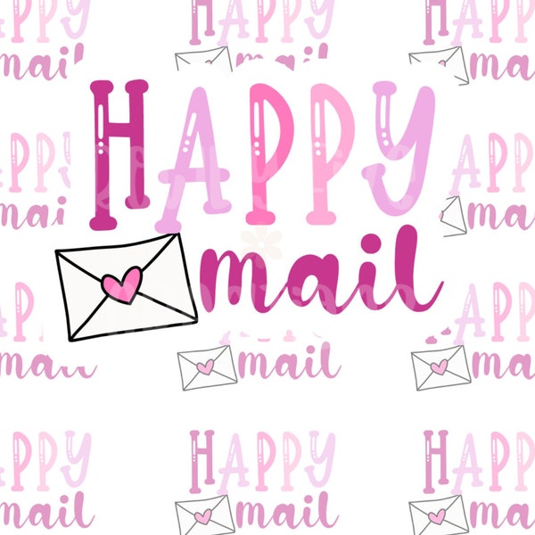 Happy Mail Sticker, Etsy Sticker, Mailing Supplies, Small Business Shop Sticker Sheet, Thank You Sticker, Small Business Shipping