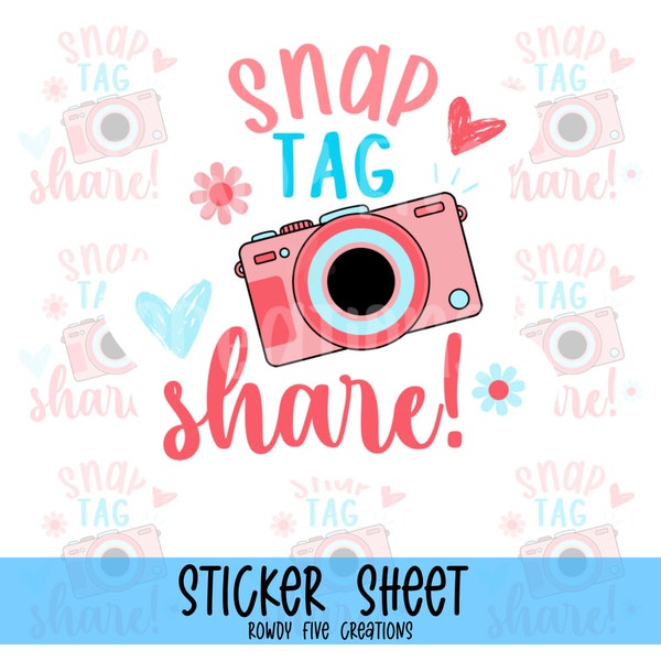 Snap Tag Share Stickers, Review Happy Mail Stickers, Packaging Stickers, Small Business Package Labels