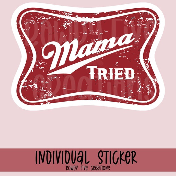 Mama Tried Distressed Merle Country Lyrics T-Shirt Mama Tried Distressed Merle Country Lyrics T-Shirt