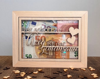 Cadeau voor pasgetrouwden | Huwelijkscadeau | Geldcadeau voor de bruiloft | Inwijdingsfeestcadeau voor koppels | Gouden huwelijkscadeau