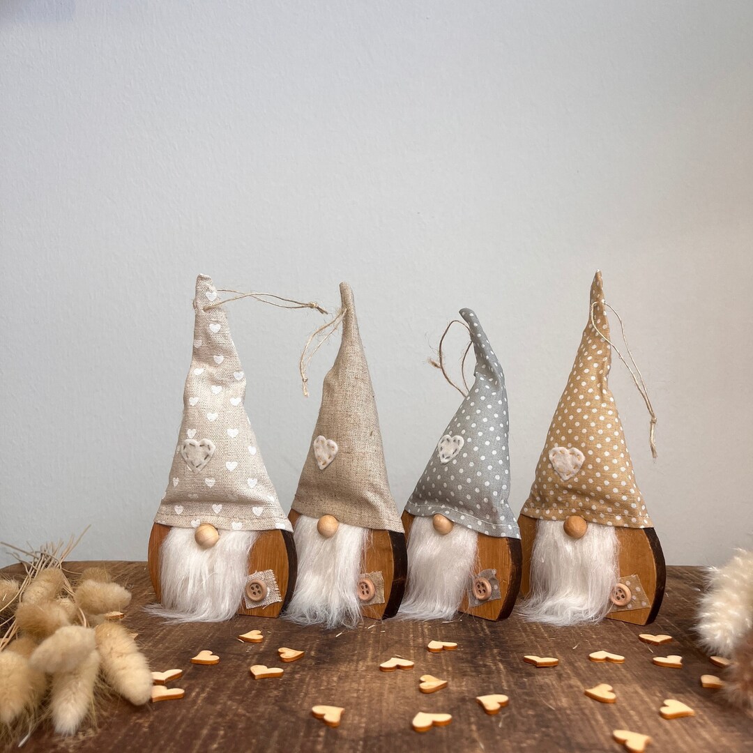 Lutins de Noël Ensemble de 4 parfait comme cadeau Décoration d'hiver