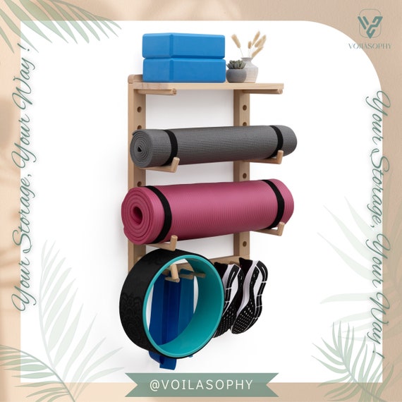 15 simple Yoga Mat Storage ideas (for your home gym) - Learn Along