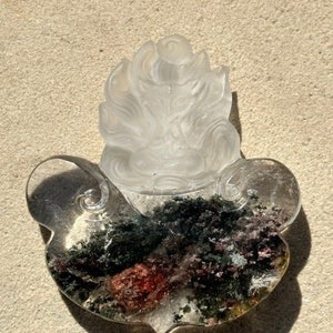 Gorgeous 4 Seasons Garden Quartz 9 Tail Fox, Nine Tail Fox Garden Quartz Carving