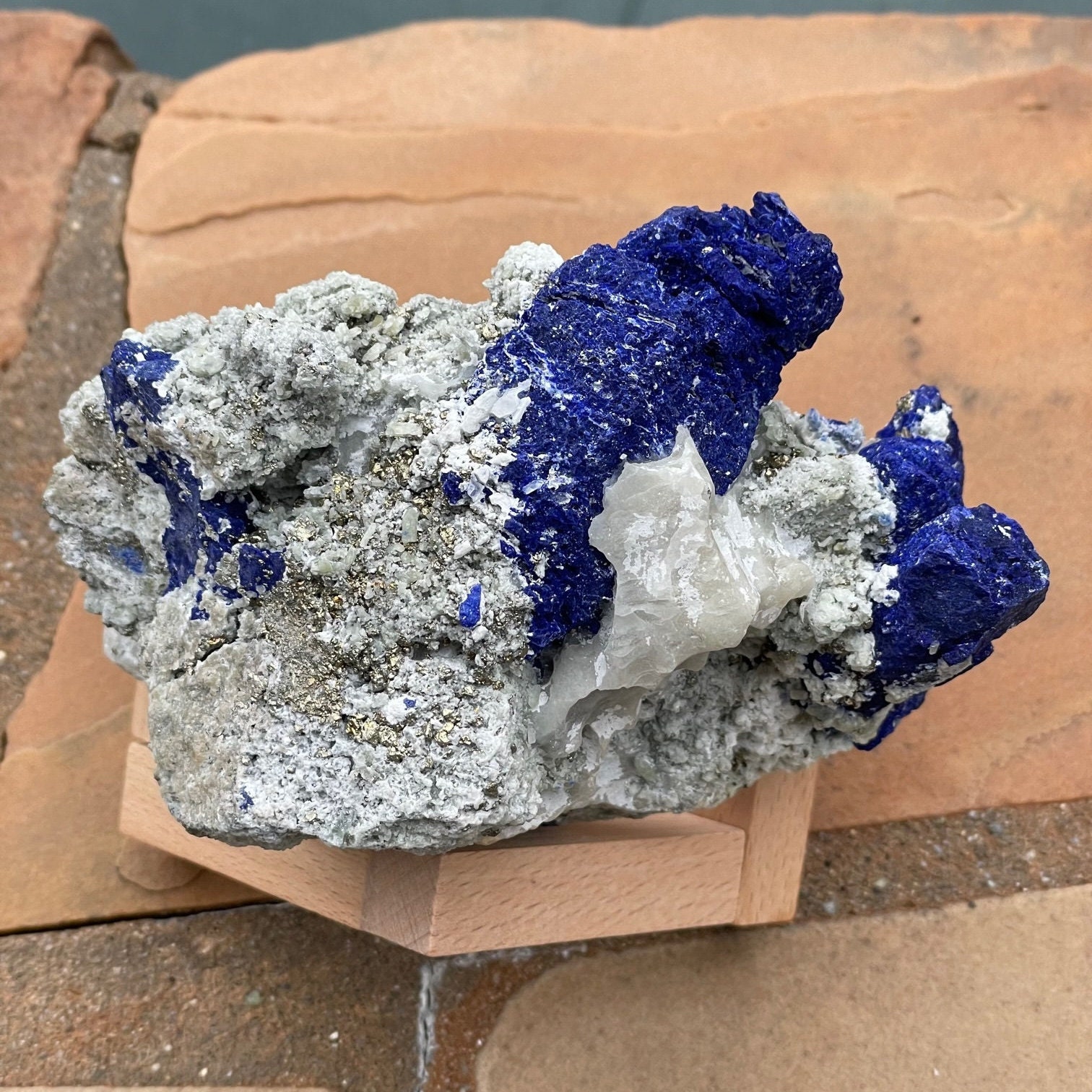 765g Large Natural Raw Lapis Lazuli Specimen, Cobalt Blue