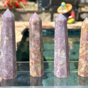 You Choose - 6 Sided Unicorn Towers, Unicorn Points, Lepidolite, Pink Tourmaline, Mica