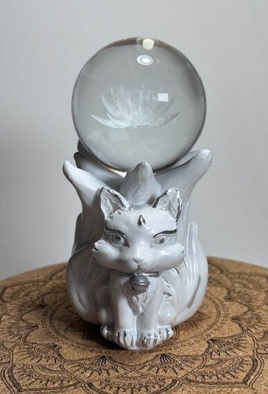 9 Tail Fox Sphere Holder, Nine Tail Fox Sphere Stand - Etsy