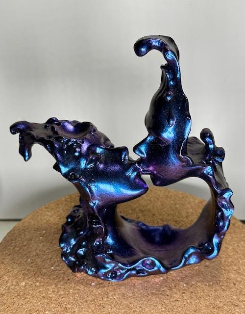 Lovers Kiss Two Sphere Holder, Romance Sphere Stand, Fantasy