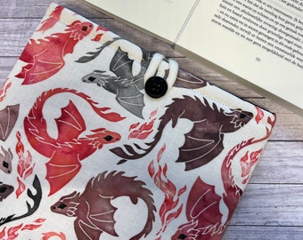 Red Dragons - XXL Booksleeve, Hardcover, Paperback, Ipad, Notebook protector, book bag