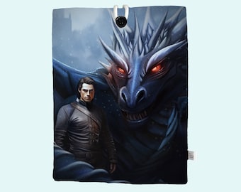 Xaden and Sgaeyl Fourth Wing Official Licensed - XXL Booksleeve, Hardcover, Paperback, Ipad, Notebook protector, book bag