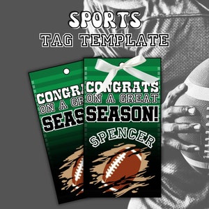 Football Treat Tags, Football Snack Tags, Football Goodie Bag Tags, Football Spirit Bag Tags, Cute Football Gift Tags, Congratulations tags