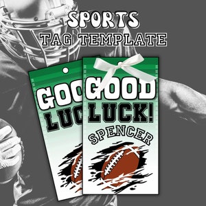 Football Treat Tags, Football Snack Tags, Football Goodie Bag Tags, Football Spirit Bag Tags, Cute Football Gift Tags, good luck tags