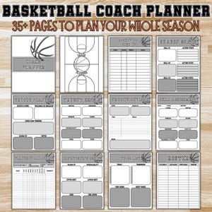 Basketball Planner, Coach Planner, Basketball Season Planner, Basketball PDF, Basketball Binder, Basketball Playbook, Instant Download