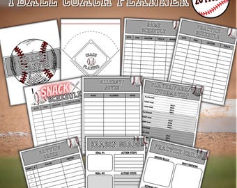 TBall Team Mom Planner, Team Mom T-ball Planner, Tee Ball Planner for Moms, TBall Coach Planner, Tee Ball Forms, Tee Ball Binder