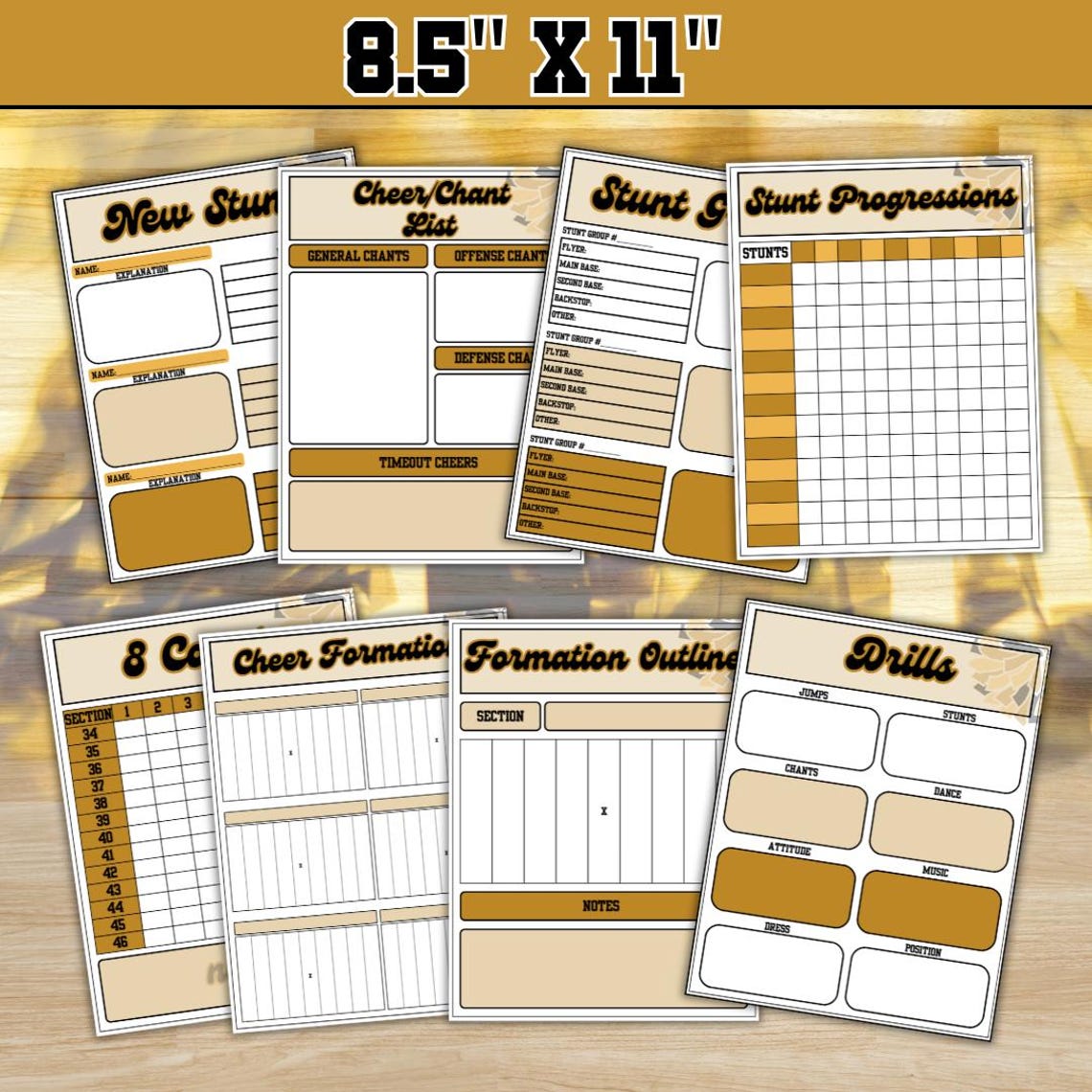 Cheer Coach Planner, Printable Cheer Planner, Cheer Season Planner ...
