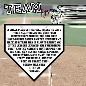 Jar of Dirt BASEBALL Jungen Team druckbare sofortiger Download digitale Kunst motivierende Speicher Sentimental Zitat Zeichen Senior Geschenk