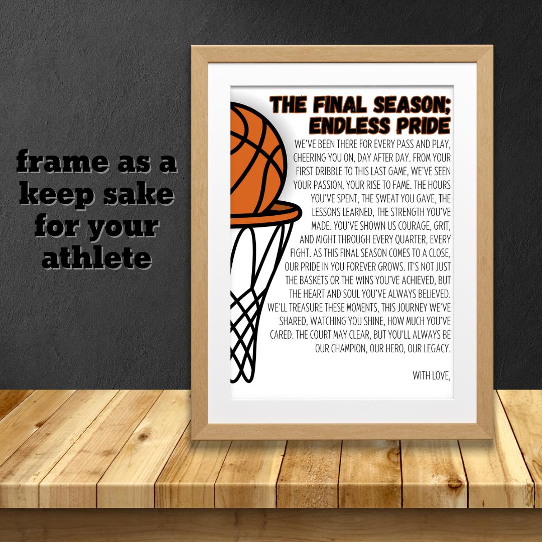 Basketball Senior Night Gift Poems, Senior Night Letters From Mom Dad ...